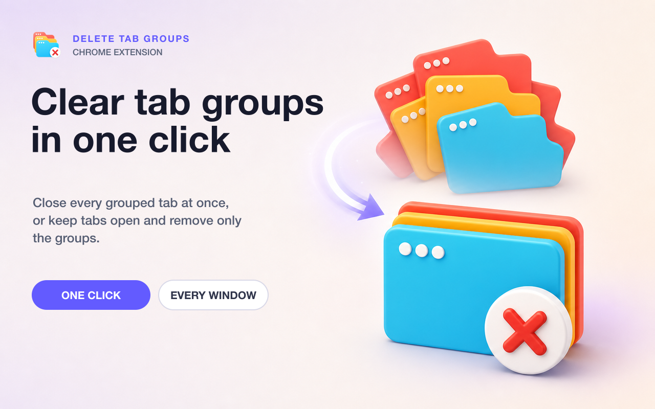 Delete Tab Groups store screenshot 1