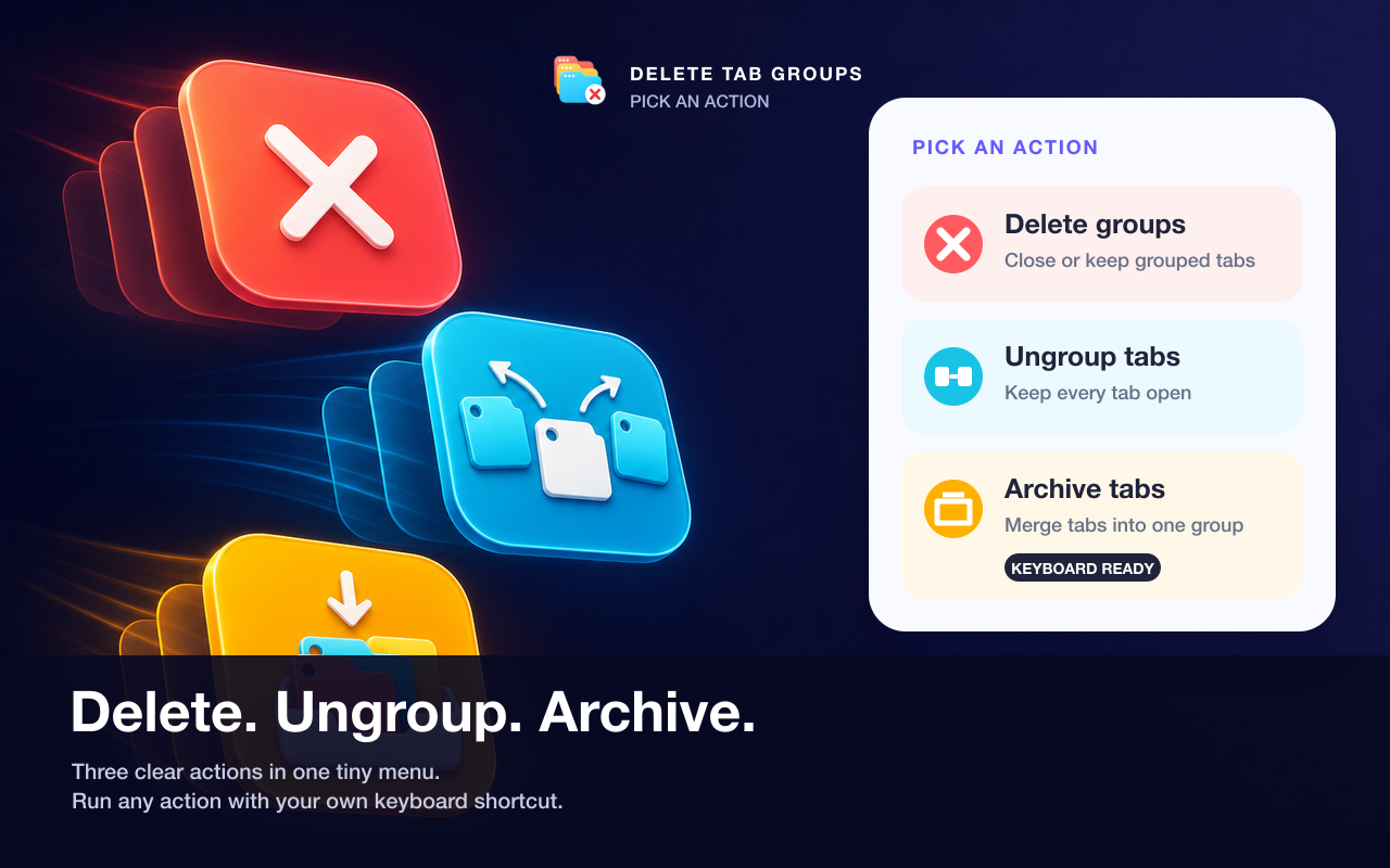 Delete Tab Groups store screenshot 2